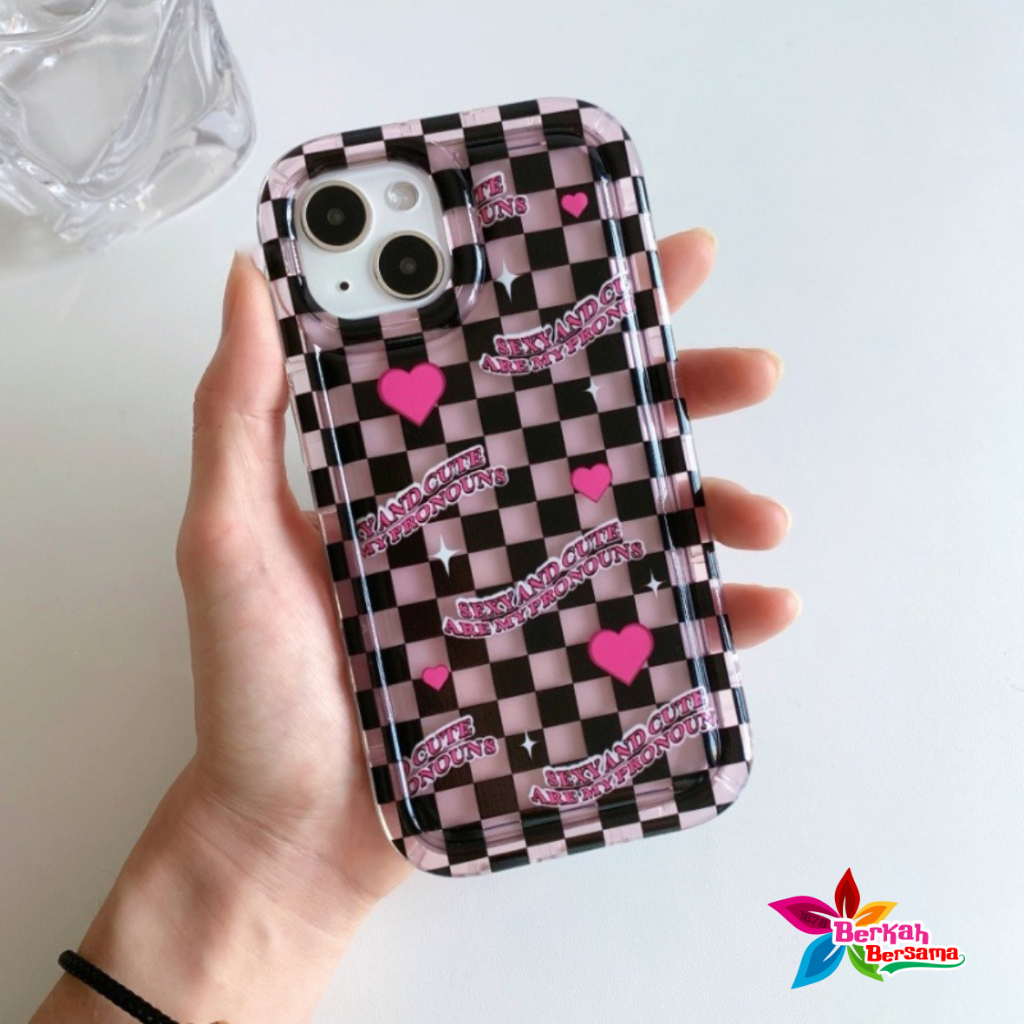 SS824 SOFTCASE AIR BAG LOVE GRID FOR VIVO Y02 Y12 Y15 Y17 Y15S Y15SA Y16 Y02S Y20 Y20I Y20S Y12S Y30 Y50 Y21 Y32 Y33S Y21T Y22 Y22S Y35 Y36 Y53 LAMA Y55 Y75 T1 5G Y71 Y81 Y83 Y91 Y93 Y95 Y91C Y1S V5 V27 V27 PRO S16 PRO 5G V27E S16E 5G BB8451