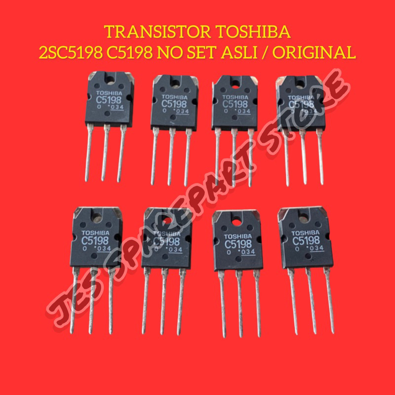 TRANSISTOR TOSHIBA  2SC5198 C5198 NO SET ASLI / ORIGINAL