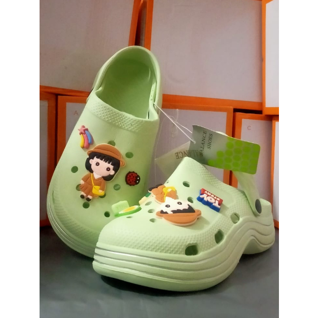 Sandal wanita baim fuji viral 8558 Toy Story Jibbitz Import 36-39