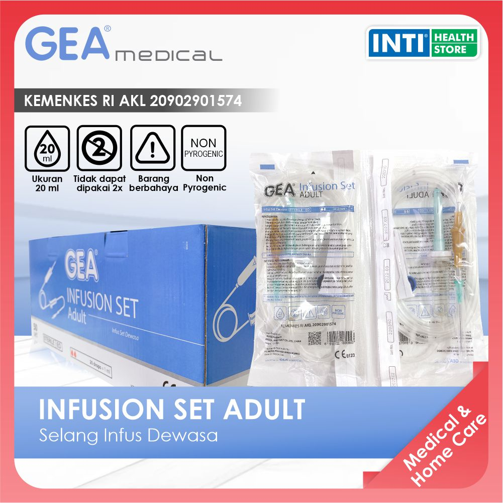 GEA Infusion Set Dewasa / Selang Infus Dewasa