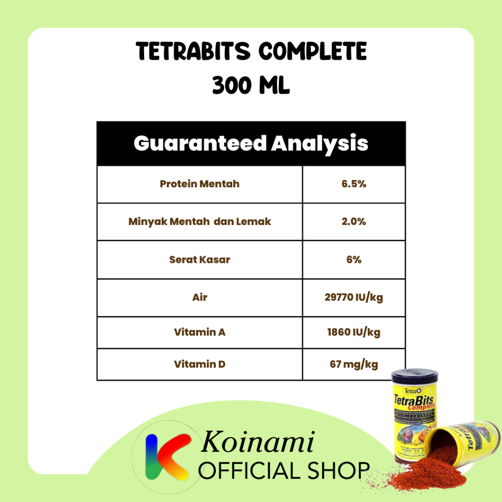 Tetrabits / Tetra Bits Complete 93g / 300ml / Makanan Ikan diskus / discus / aquarium / aquascape / petshop