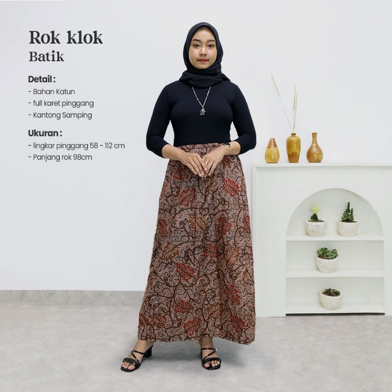 Rok Klok Batik All Size - Naira Batik