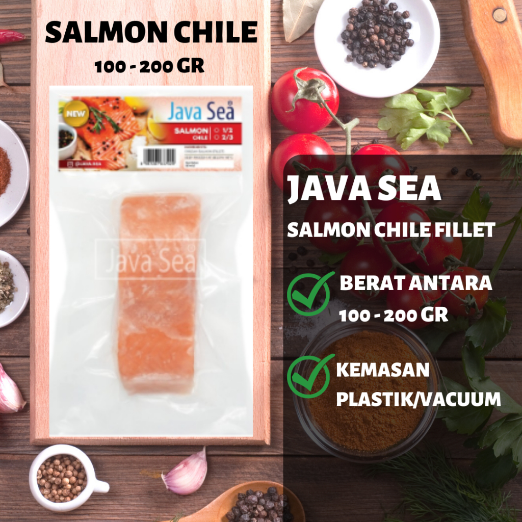 

IKAN SALMON CHILE FILET 1/2 BEKU PACK - 100-200GR