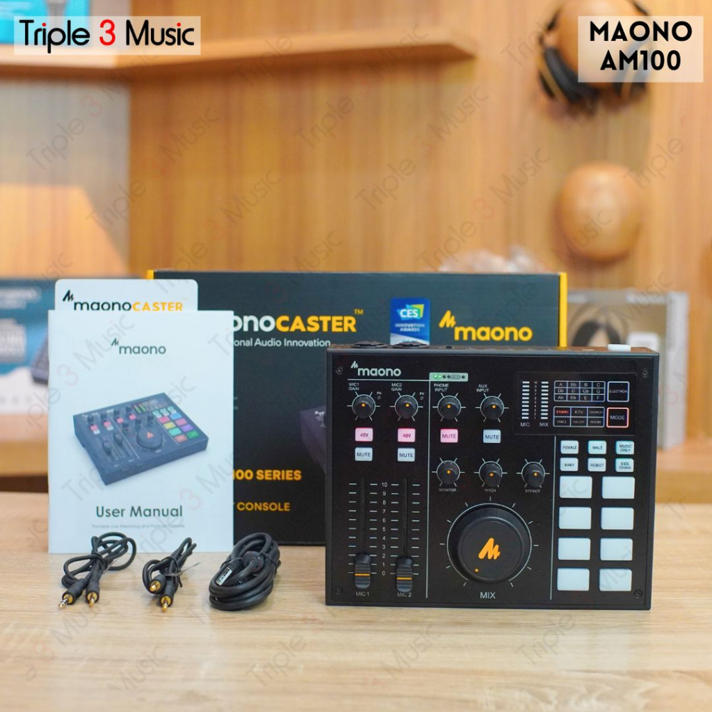 Maono AU-AM100 monocaster Soundcard streaming podcast