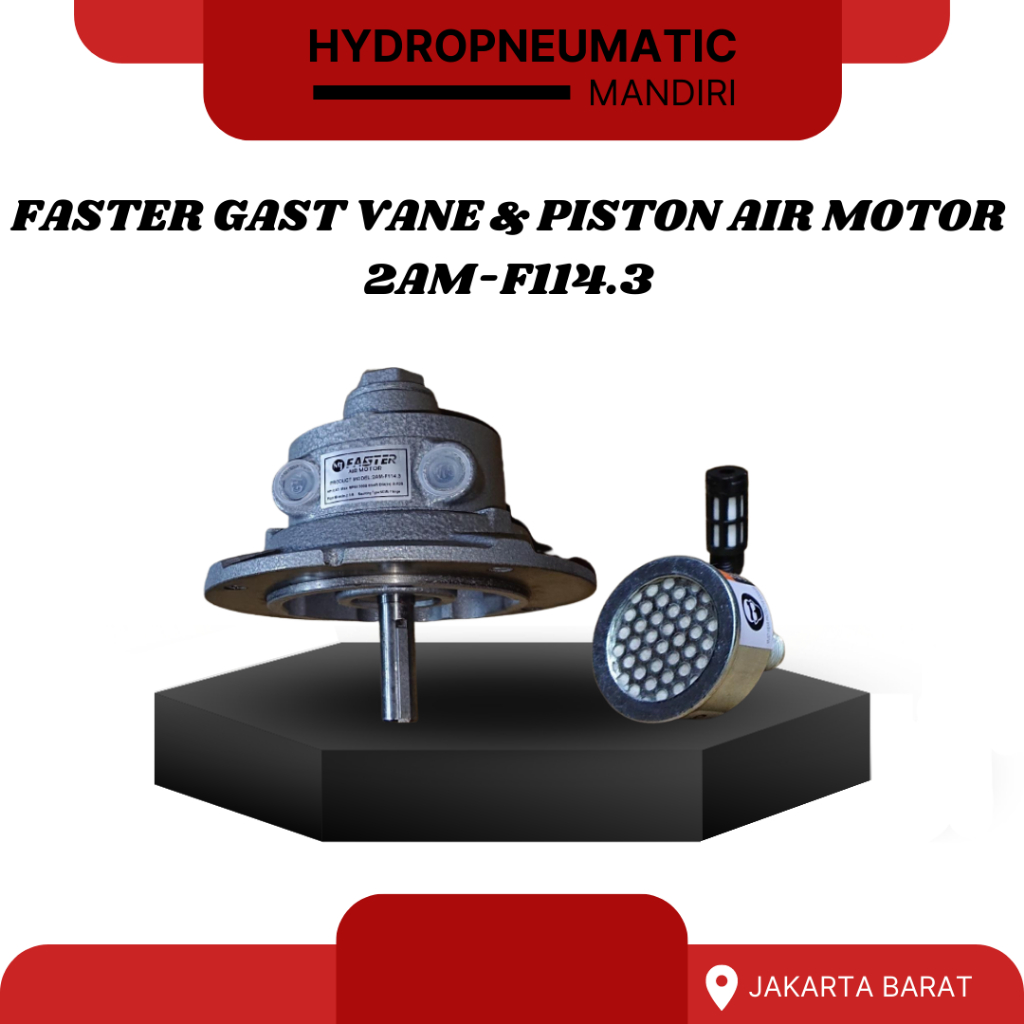 VANE MOTOR 2AM-F114.3 0.93HP NEMA FLANGE FASTER