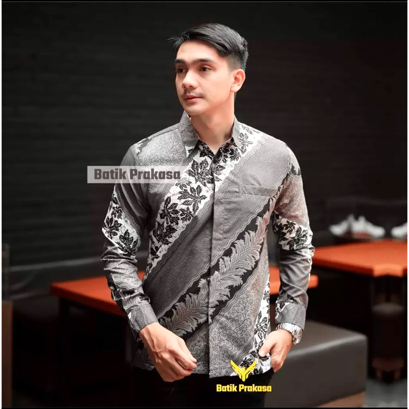 BATIK TRENDY NON FURING kemeja batik pria kantor katun primis