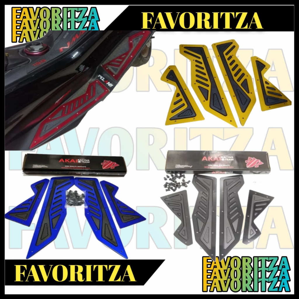 BORDES YAMAHA NMAX KARPET PIJAKAN KAKI DEPAN FULL CNC NMAX OLD BORDES NMAX LAMA TAHUN 2014-2019 PLAT