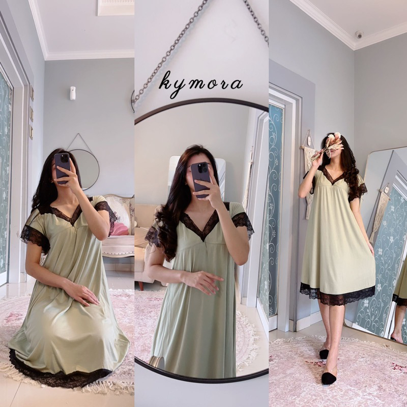 Daster Arab Fairuz KYMORA Dress Tunik Bahan Kaos By Fairuz Ori