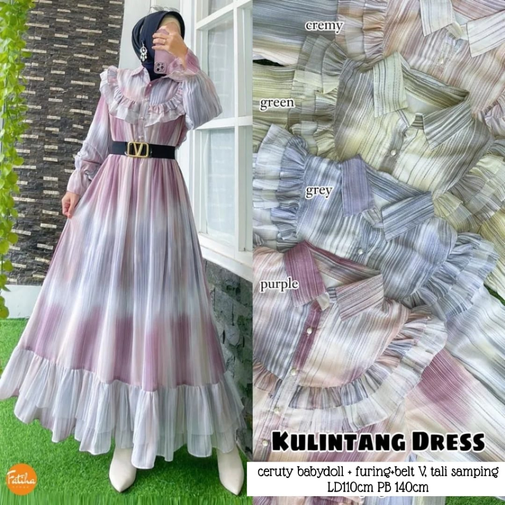 KULINTANG DRESS BUNGA CERUTY NEW