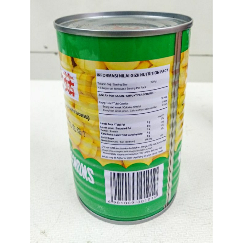 Jamur Kancing Kaleng Mushroom FYF 425gr