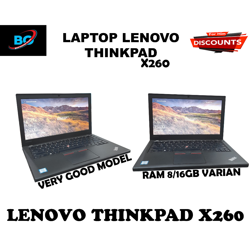 LAPTOP LENOVO X260 RAM VARIAN | LAPTOP MURAH SECOND CORE i7 CORE i5 BERGARANSI