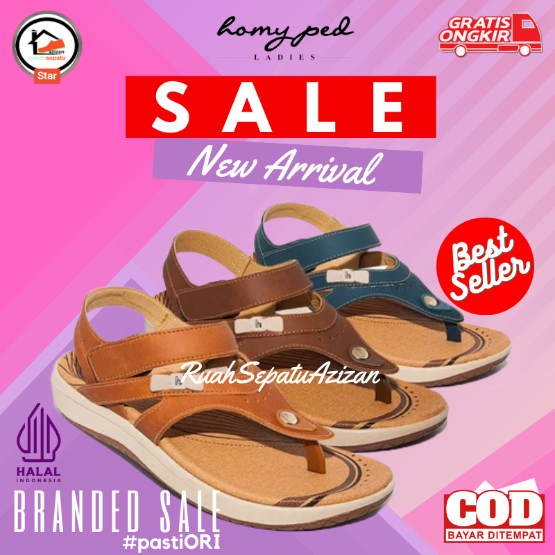 HOMYPED Karina TN Series | Tamara TN37 | Sandal Flat Wanita ORIGINAL HOMYPED