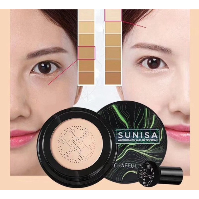 (UMU SUPPLIER) BB CREAM AIR CUSHION LONG LASTING AND WATERPROOF FOUNDATION MUSHROOM HEAD