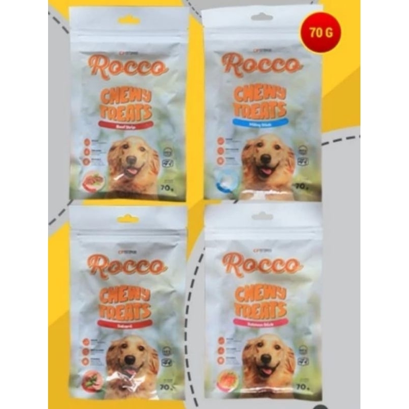 SNACK DOG FOOD ROCCO CREAMY 70 GRM ALL VARIAN CEMILAN ANJING