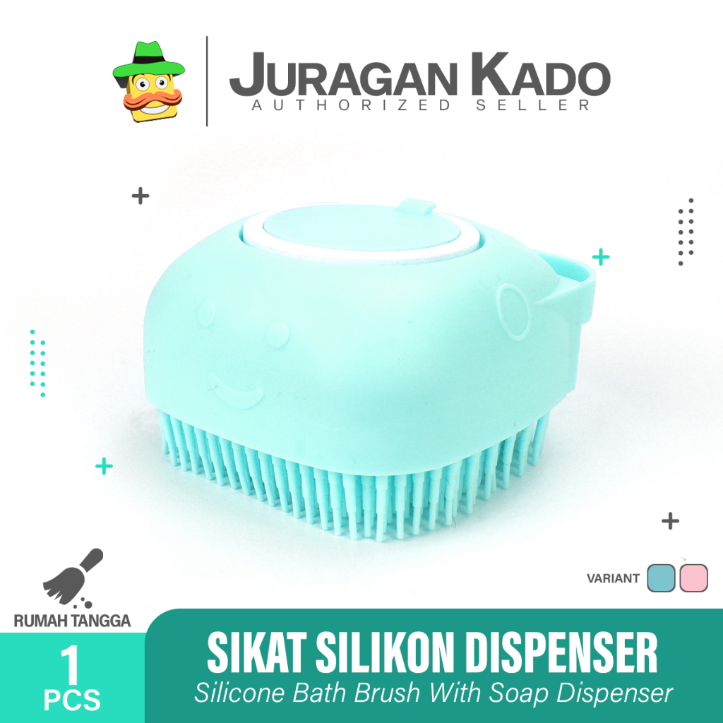 Sikat Mandi Bahan Silikon Lembut / Spons sikat tangan Badan Bisa Isi Sabun Didalam / Shower Brush Silicone