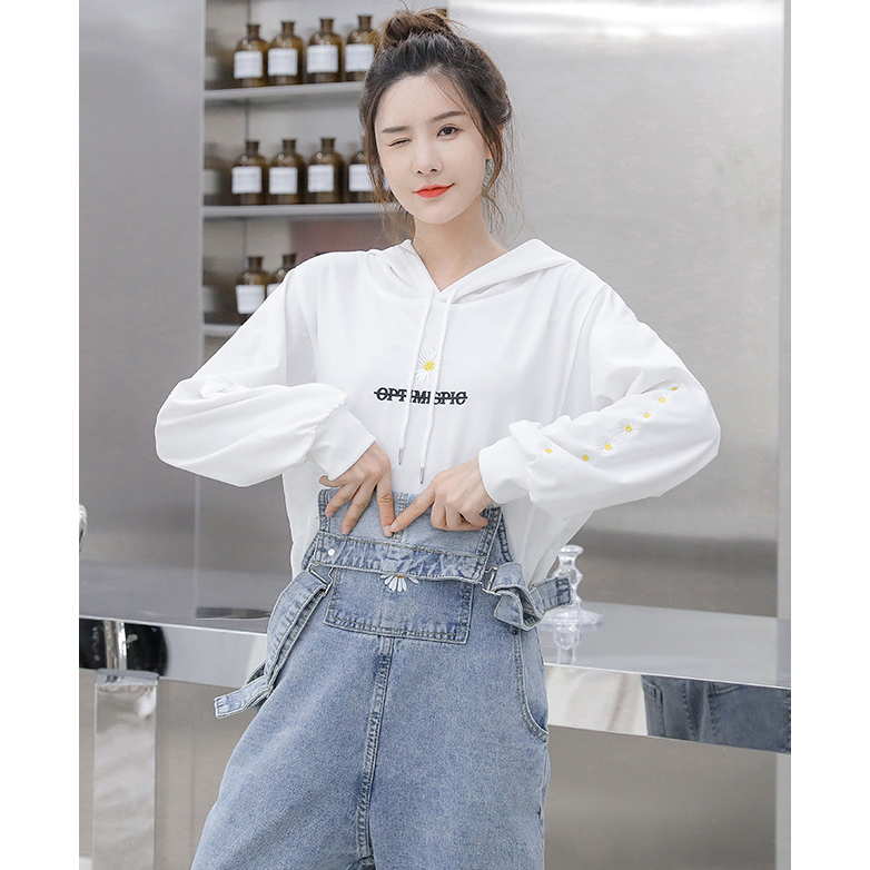 Jeans Jumpsuit Wanita Santai Biru muda / Overall Denim Wanita Import