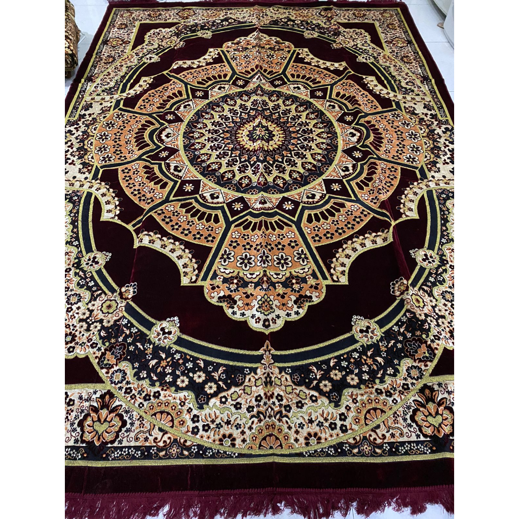 Karpet Carpet Permadani Hambal Alas Lantai Lipat Beludru Turkey Turki Jumbo 230 cm x 340 cm