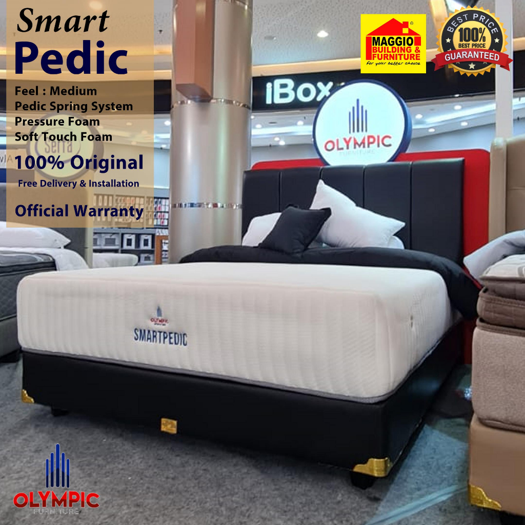 KASUR SPRINGBED OLYMPIC - MATRAS KASUR KESEHATAN - SMART PEDIC - OLYMPIC