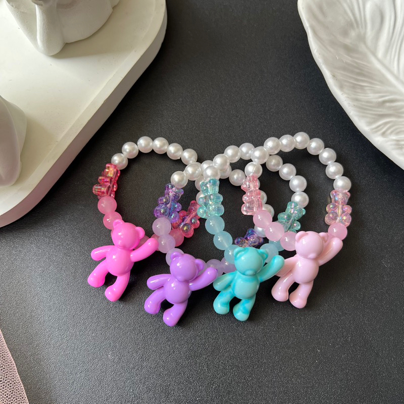 [SET BEAR] GELANG+KALUNG ANAK | SET HADIAH ANAK GELANG KALUNG BONEKA LUCU