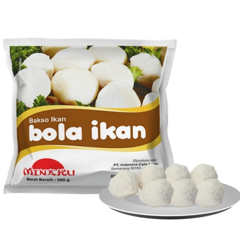 

FROZEN FOOD MINAKU BAKSO IKAN 500GRAM / MINAKU BOLA IKAN - DISASS JOGJA