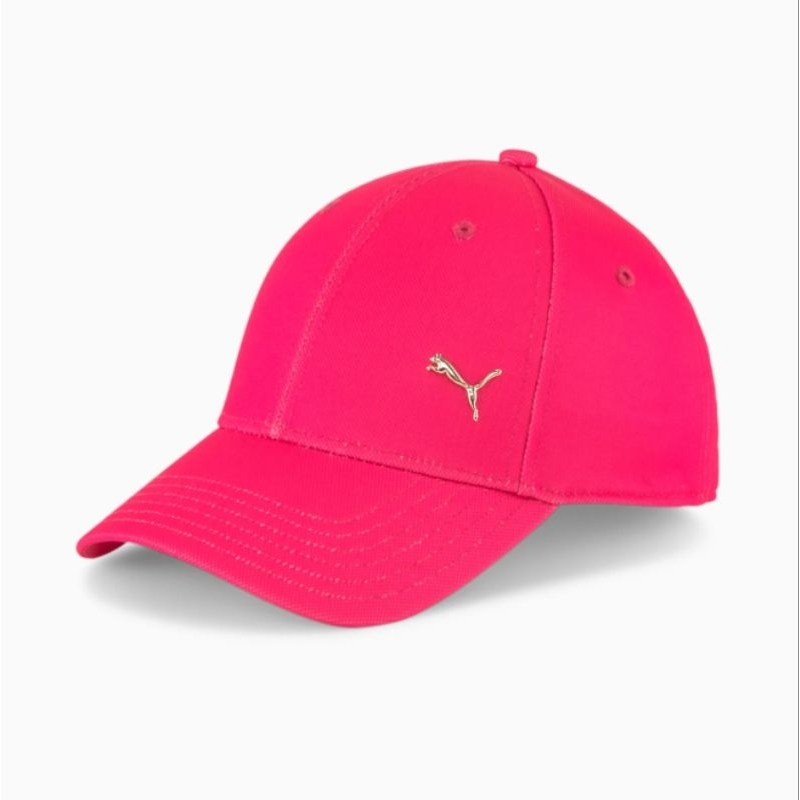 Puma Gold Metal Cat Cap Glowing Pink Logo Emas 024158-04 Topi Original