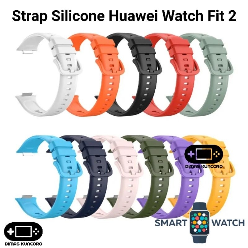 Strap Silicone Huawei Watch Fit 2 silicon tali jam rubber fit2 smartwatch