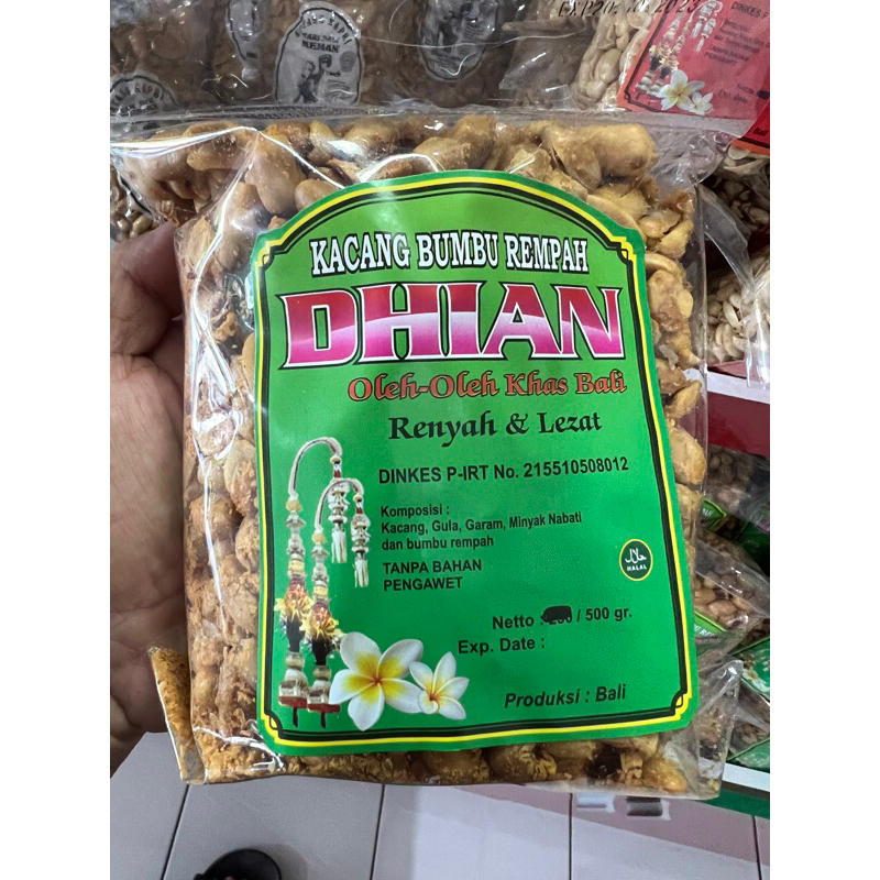 

KACANG BUMBU REMPAH DHIAN oleh oleh khas bali 500 gram