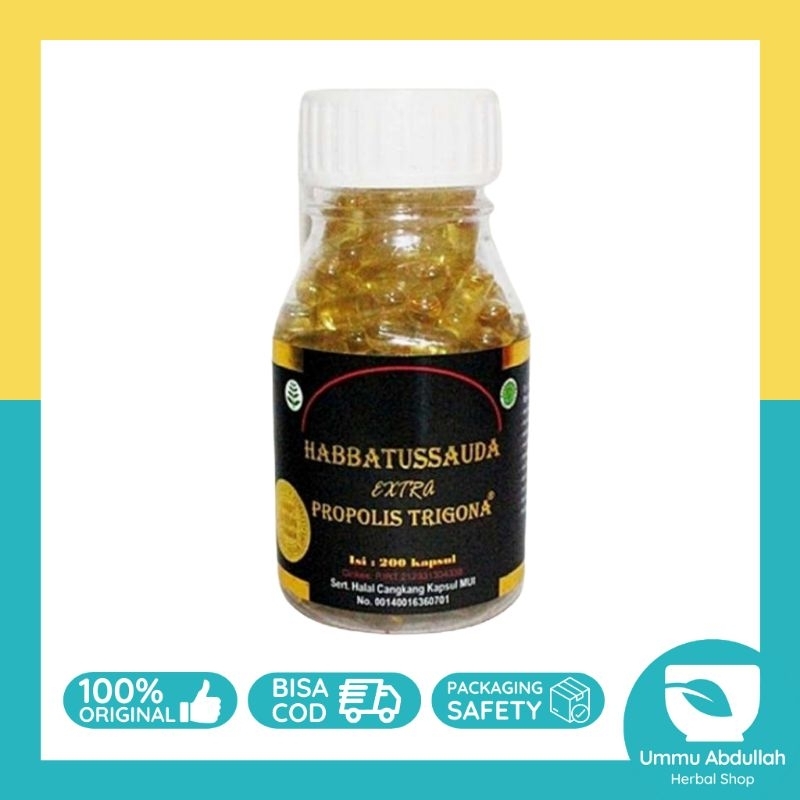 Habbatussauda Oil Extra Propolis Trigona 200 Kapsul