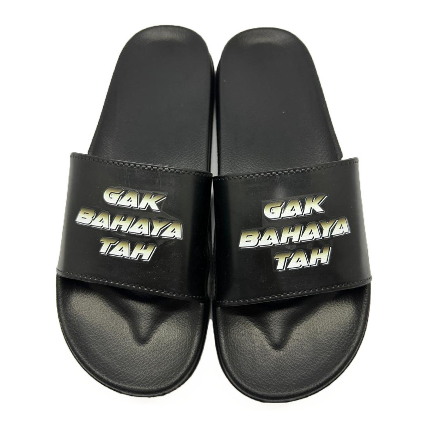 Sandal Slop Karet GAK BAHAYA TAH Pria Wanita Ukuran 39-43