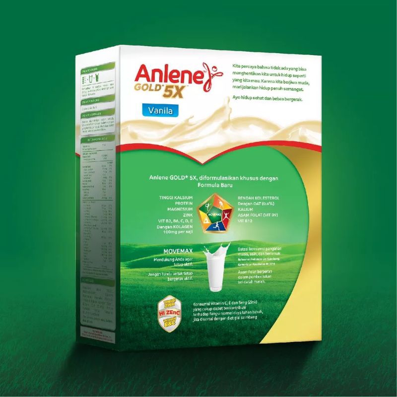 Anlene Gold 5X / Susu Bubuk Dewasa 640gr dan 885gr