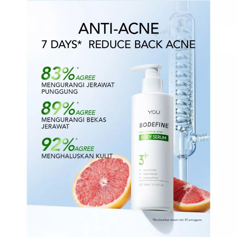 You Bodefine Body Serum Series 300ml | Cerafive Intensive Hydrating Body Serum | AHA+BHA+PHA Acne Body Serum | Symwhite 377 Glowing Body Serum