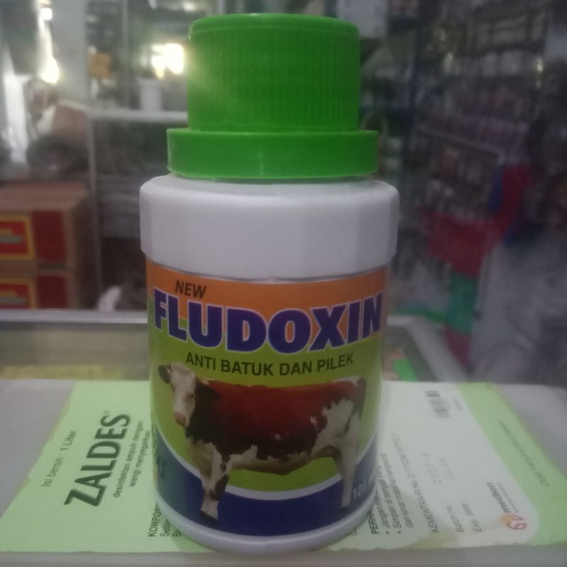 FLUDOXIN/anti batuk/anti pilek/.obat batuk hewan/obat pilek hewan/obat flu sapi dan kambing