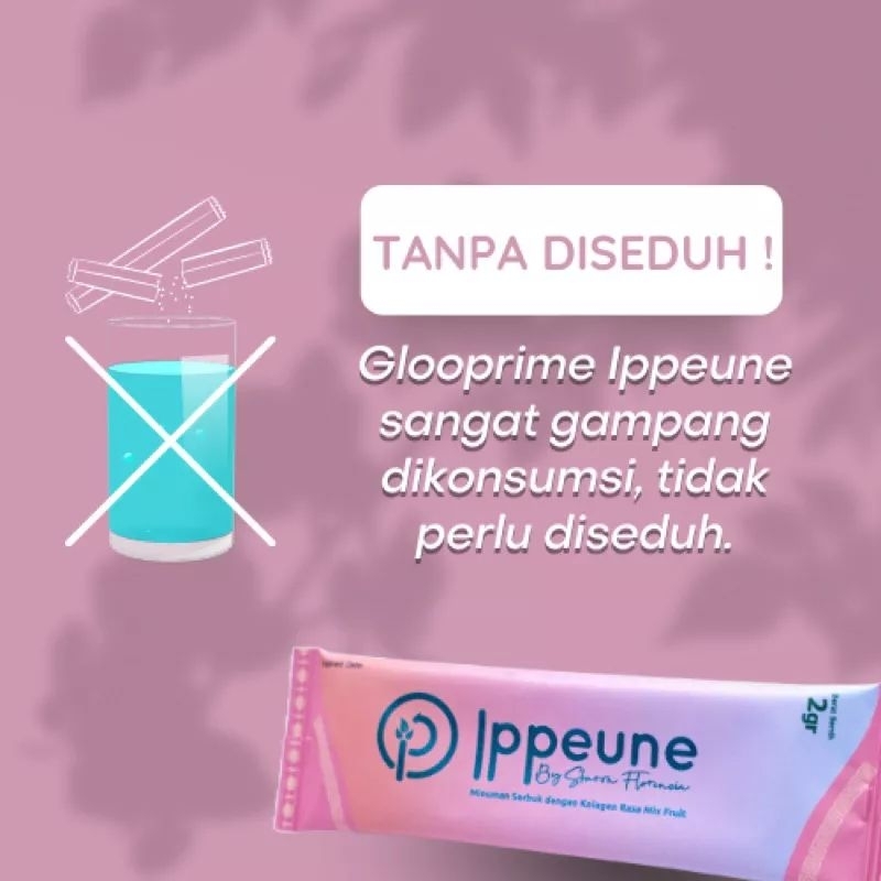 IPPEUNE GLOOPRIME COLLAGEN ( TANPA DISEDUH ) ISI 60 SACHET ORI