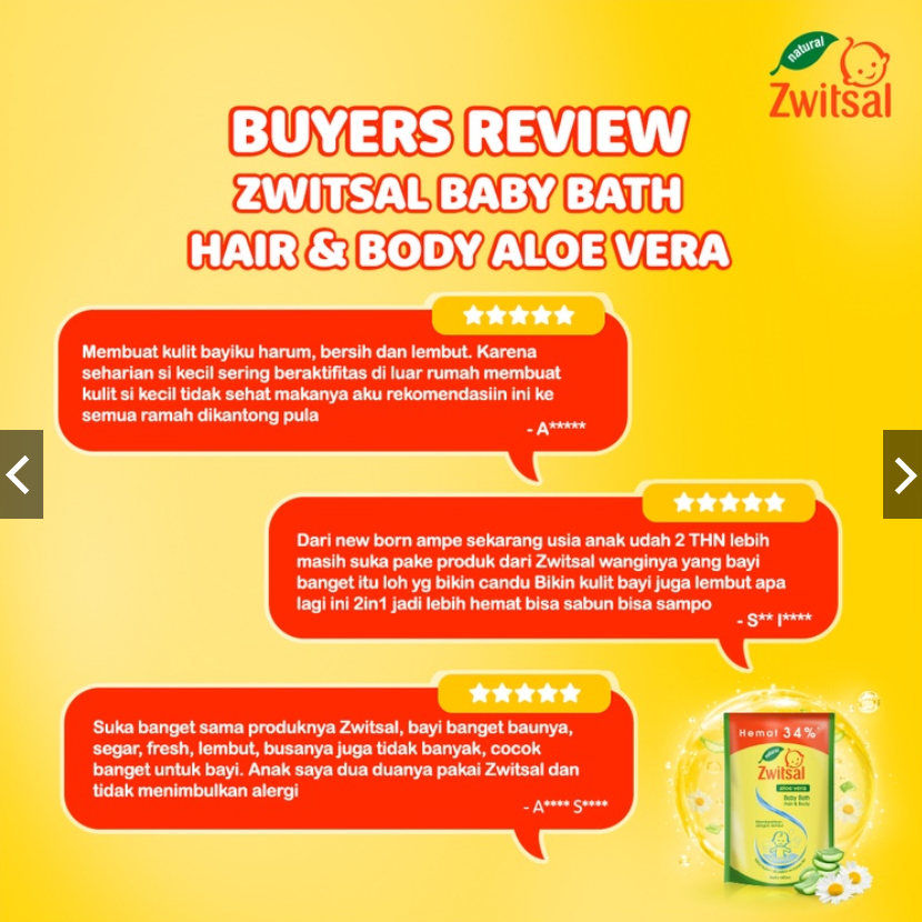 [BPOM] Zwitsal Baby Bath 2 in 1 Hair And Body 450 ml REFILL / Natural Aloe Vera / Body Wash / Sabun Mandi Bayi / MY MOM