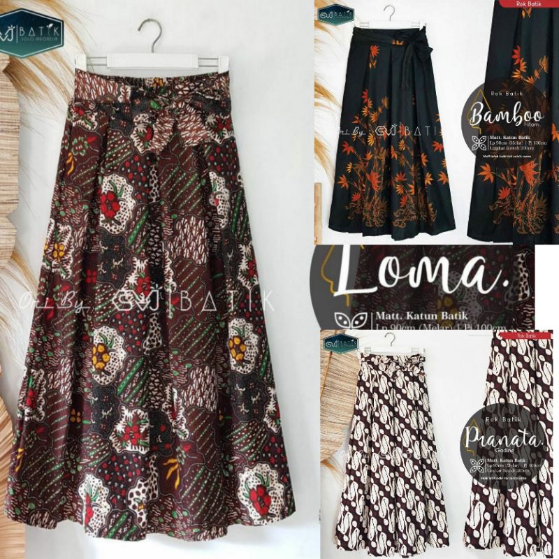 ROK PANJANG | BAWAHAN BATIK WANITA | ROK BATIK | ROK PAYUNG | KEBAYA | TRADISIONAL