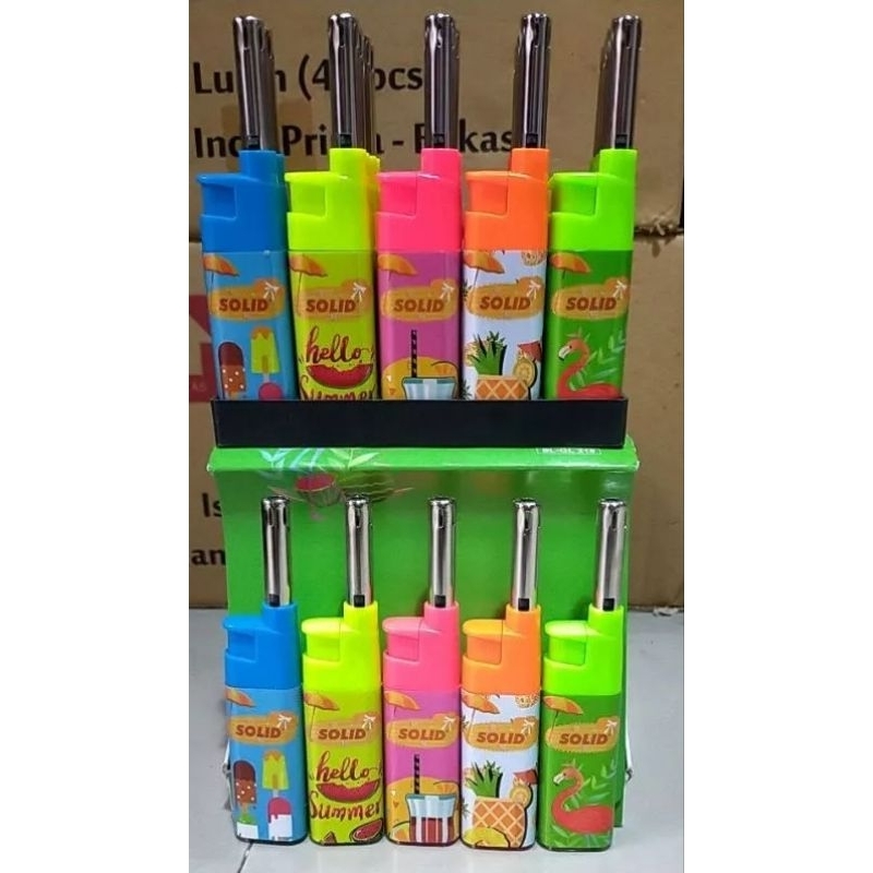 pemantik api solid / pemantik gas bisa isi ulang