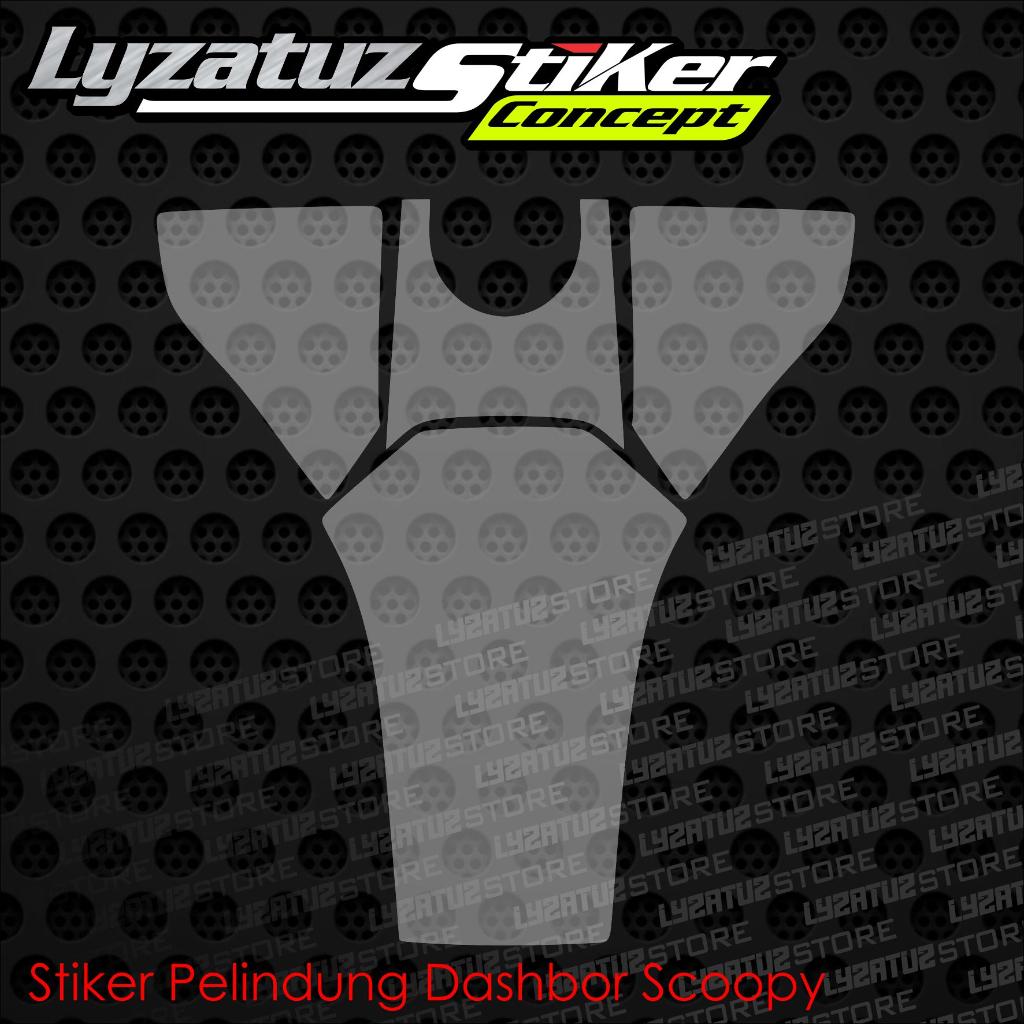 BARU_ PELINDUNG DASHBOARD DASBOR TANKPAD DECKPAD SCOOPY STRIPING SCOOPY 2020 2021 2022 (BODY