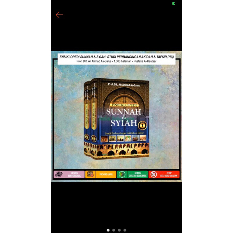 

buku Ensiklopedia sunnah dan syiah