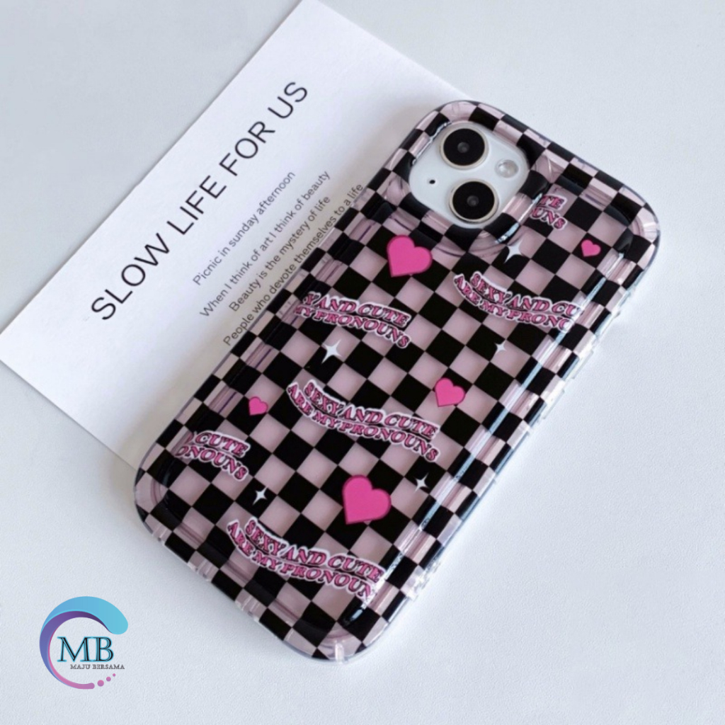 SS824 SOFTCASE AIR BAG LOVE GRID FOR INFINIX SMART 5 6 6 PLUS HOT 9 10 11 11S 12 12I 12 20I 30 30I 30 PLAY NOTE 11 12 12 696 30 30 PRO MB5014