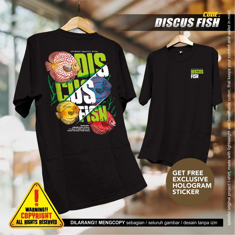 tshirt discus fish / tshirt fish / tshirt discus / kaos iwak