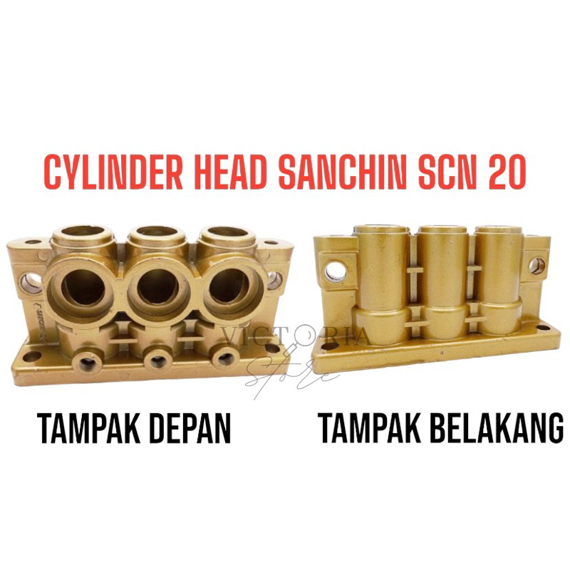 CYLINDER HEAD SANCHIN SCN 20/ BLOK SANCHIN P/SPRAYER SCN 20