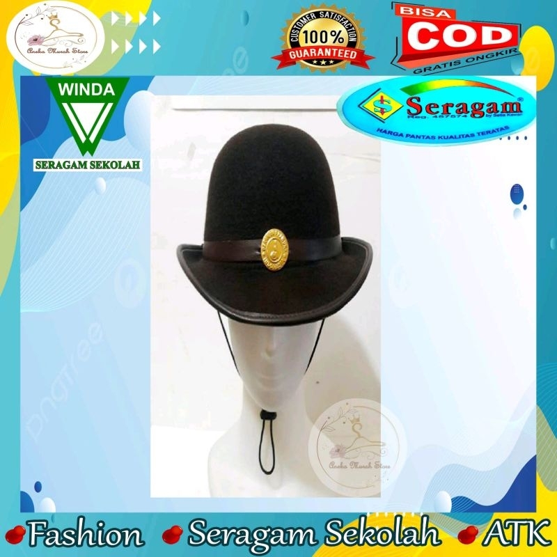 TOPI BONI PRAMUKA PENGGALANG GRATIS PIN