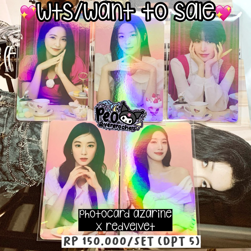 Photocard PC Red Velvet X Azarine Irene Yeri Seulgi Wendy Joy READY STOCK FULLSET