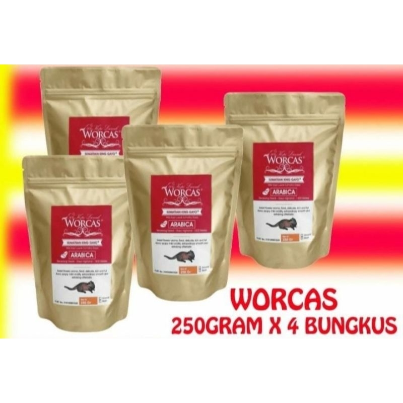 

Kopi Luwak Worcas isi 250 gr/pack harga 1kg 猫屎咖啡 1000克 bubuk or biji sesuai request