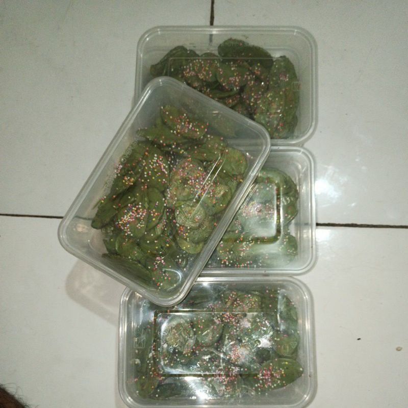 

Kripik pisang coklat lumer greantea
