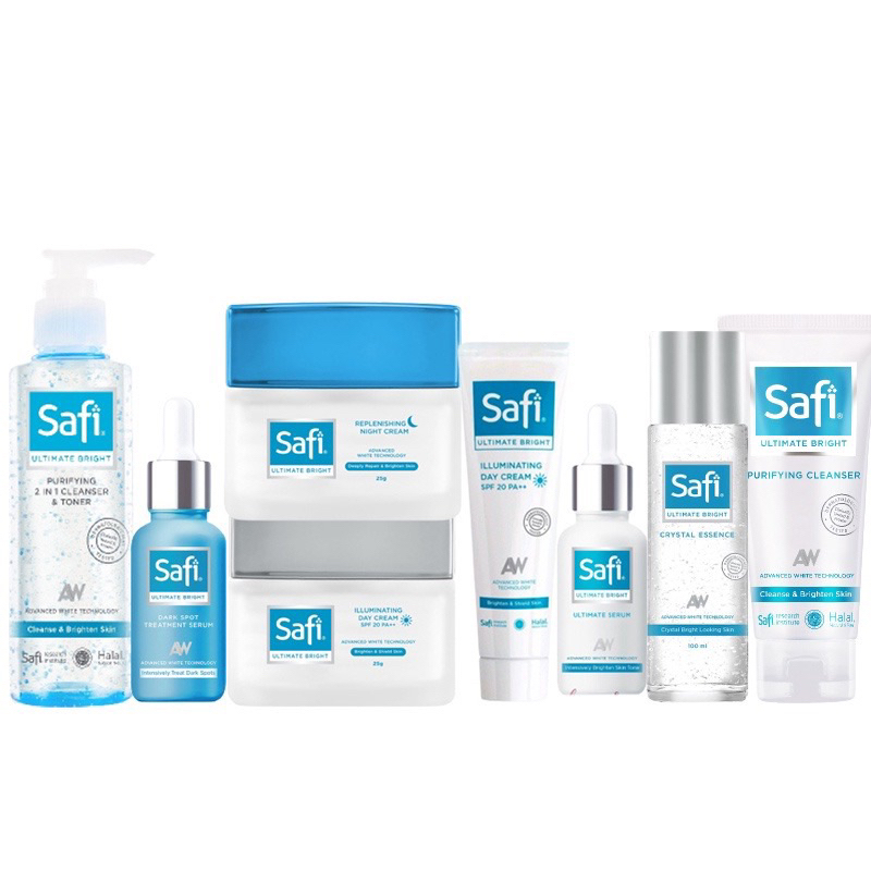 SAFI ULTIMATE BRIGHT SERIES/Perawatan pencerah wajah/perawatan untuk flek hitam