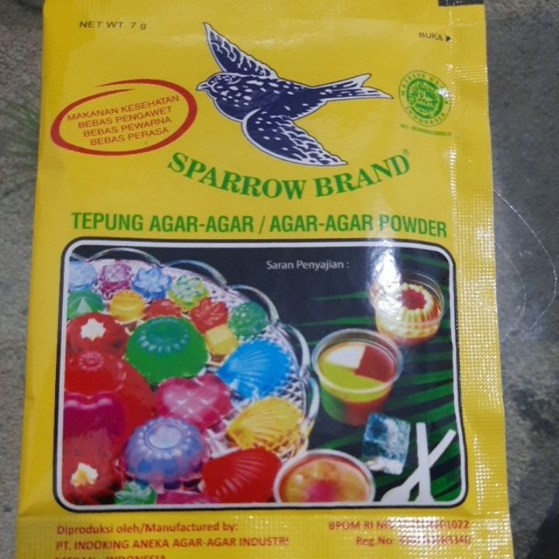 

tepung agar agar sparrow brand uk 7g harga termurah