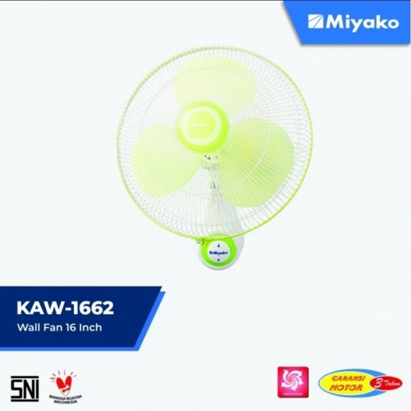 Kipas Angin dinding Miyako Wall Fan 16 inch Kaw-1662