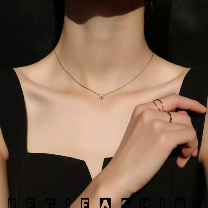 Kalung diamond titanium asli anti karat