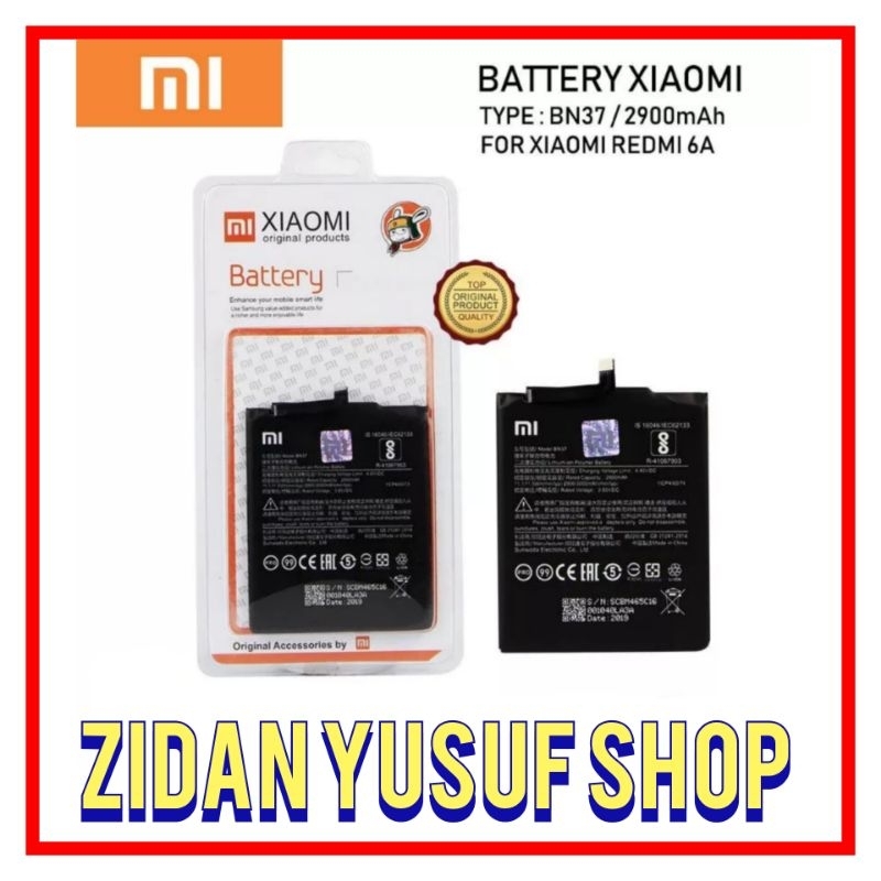 BATTERY BATRE BATRAI BATERAI XIAOMI REDMI 6 / REDMI 6A BN37 BATT ORIGINAL